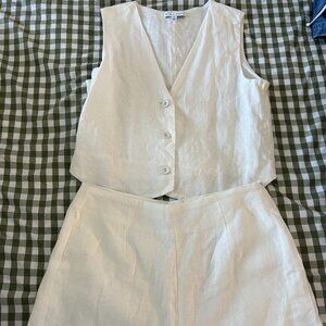 White linen set